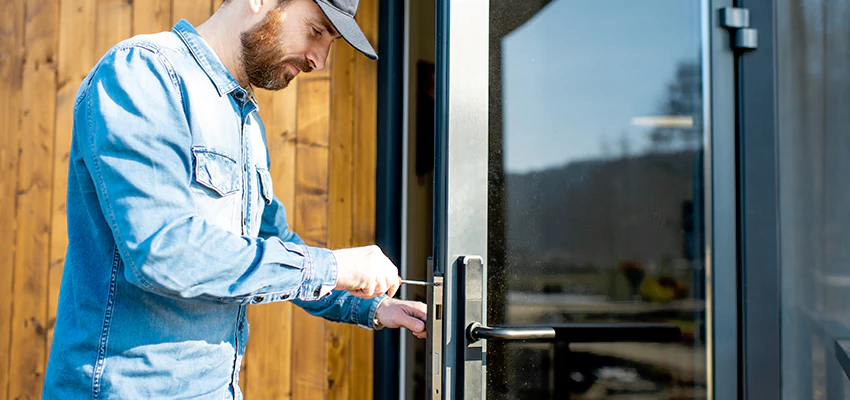 Frameless Glass Storefront Door Locks Replacement in Chino Hills, CA